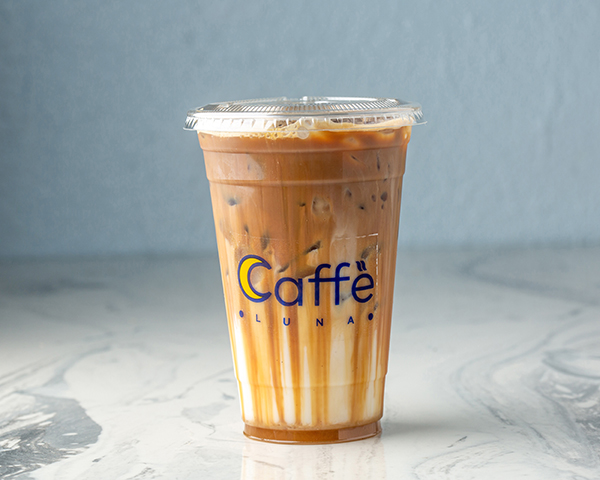 Coffee Shop and Cafe, Iced Caramel Macchiato at Caffe Luna